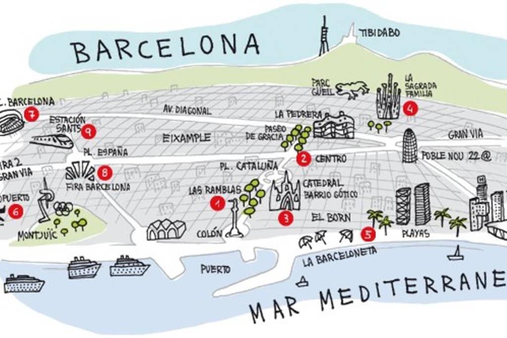 7 Pax Montserrat Ramblas Barcelona 巴塞罗那 外观 照片